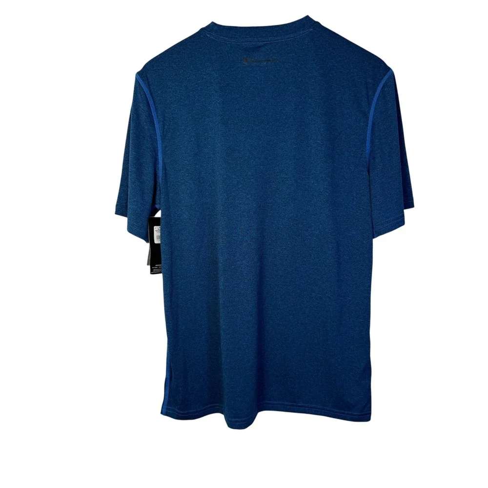 Champion Vapor Performance T Shirt Mens Medium Blue Short Sleeve FreshIQ Tee NWT - Picture 2 of 14